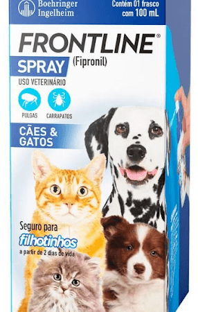 frontline spray remédio para carrapato em cachorro