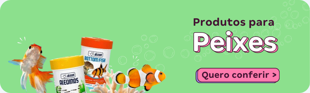 Banner produtos para peixes no pet shop online da tudo de bicho