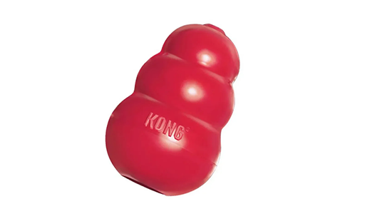 Imagem de um brinquedo para enriquecimento ambiental da marca Kong
