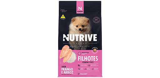 Foto da embalagem da ração Nutrive Select Filhotes